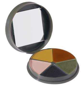 GI Type 5 Color Camo Face Paint - Round Compact