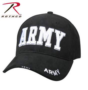 Deluxe Army Embroidered Low Profile Insignia Cap