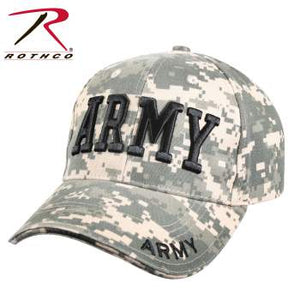 Deluxe Army Embroidered Low Profile Insignia Cap