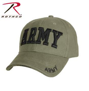 Deluxe Army Embroidered Low Profile Insignia Cap