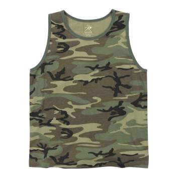 Vintage Woodland Camo Tank Top