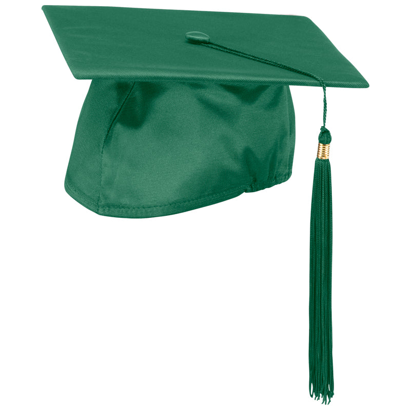 Kelly Green Cap And Tassel Matte Finish