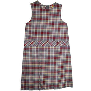 Bold Copy of Girls High-Neck Pleated Plaid Jumper
