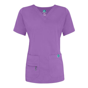  Adar - uniforms Medical Uniform Tops uniforms online Adar Indulgenc Jr. Fit Enhanced V-neck Top - SchoolUniforms.com