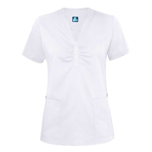  Adar - uniforms Medical Uniform Tops uniforms online Adar Indulgenc Jr. Fit Scarf Neck Top - SchoolUniforms.com