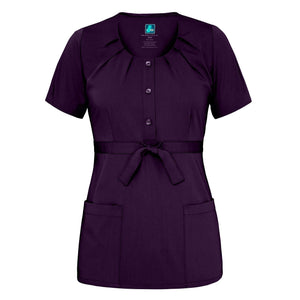  Adar - uniforms Medical Uniform Tops uniforms online Adar Indulgenc Jr. Fit Scoop Neck Pleated Top - SchoolUniforms.com