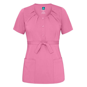  Adar - uniforms Medical Uniform Tops uniforms online Adar Indulgenc Jr. Fit Scoop Neck Pleated Top - SchoolUniforms.com