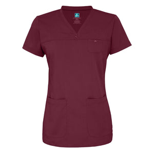  Adar - uniforms Medical Uniform Tops uniforms online Adar Indulgenc Jr. Fit Stitched Curved V-Top - SchoolUniforms.com