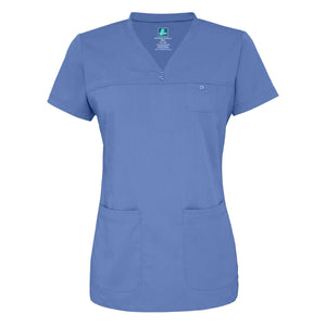  Adar - uniforms Medical Uniform Tops uniforms online Adar Indulgenc Jr. Fit Stitched Curved V-Top - SchoolUniforms.com