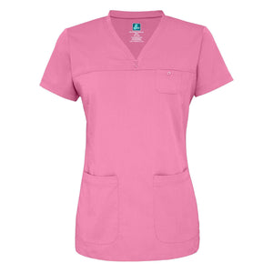  Adar - uniforms Medical Uniform Tops uniforms online Adar Indulgenc Jr. Fit Stitched Curved V-Top - SchoolUniforms.com