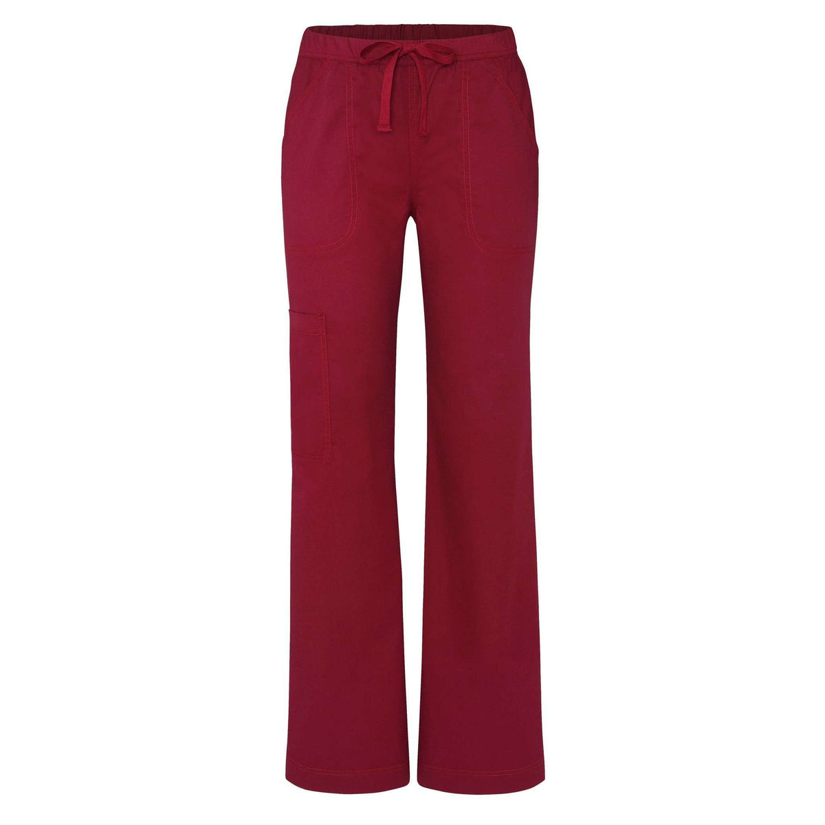  Adar - uniforms Medical Uniform Pants uniforms online Adar Pop-Stretch Junior Fit Mid Rise Straight Leg Drawstring Cargo Pants - SchoolUniforms.com