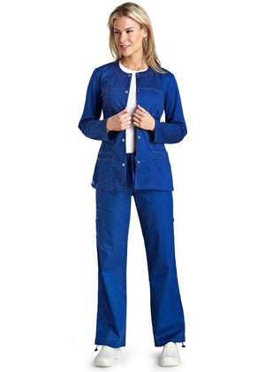  Adar - uniforms Medical Uniform Jackets uniforms online Adar Pop-Stretch Junior Fit Taskwear Topper Jacket - SchoolUniforms.com