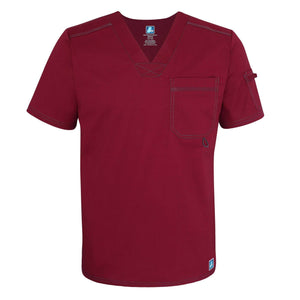  Adar - uniforms Medical Uniform Tops uniforms online ADAR Pop-Stretch Mens Contemporary Vneck Top - SchoolUniforms.com