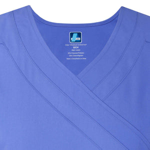  Adar - uniforms Medical Uniform Tops uniforms online Adar Universal Double Mock Wrap Top - SchoolUniforms.com