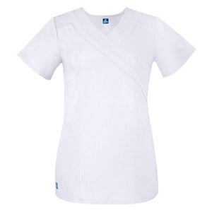  Adar - uniforms Medical Uniform Tops uniforms online Adar Universal Double Mock Wrap Top - SchoolUniforms.com