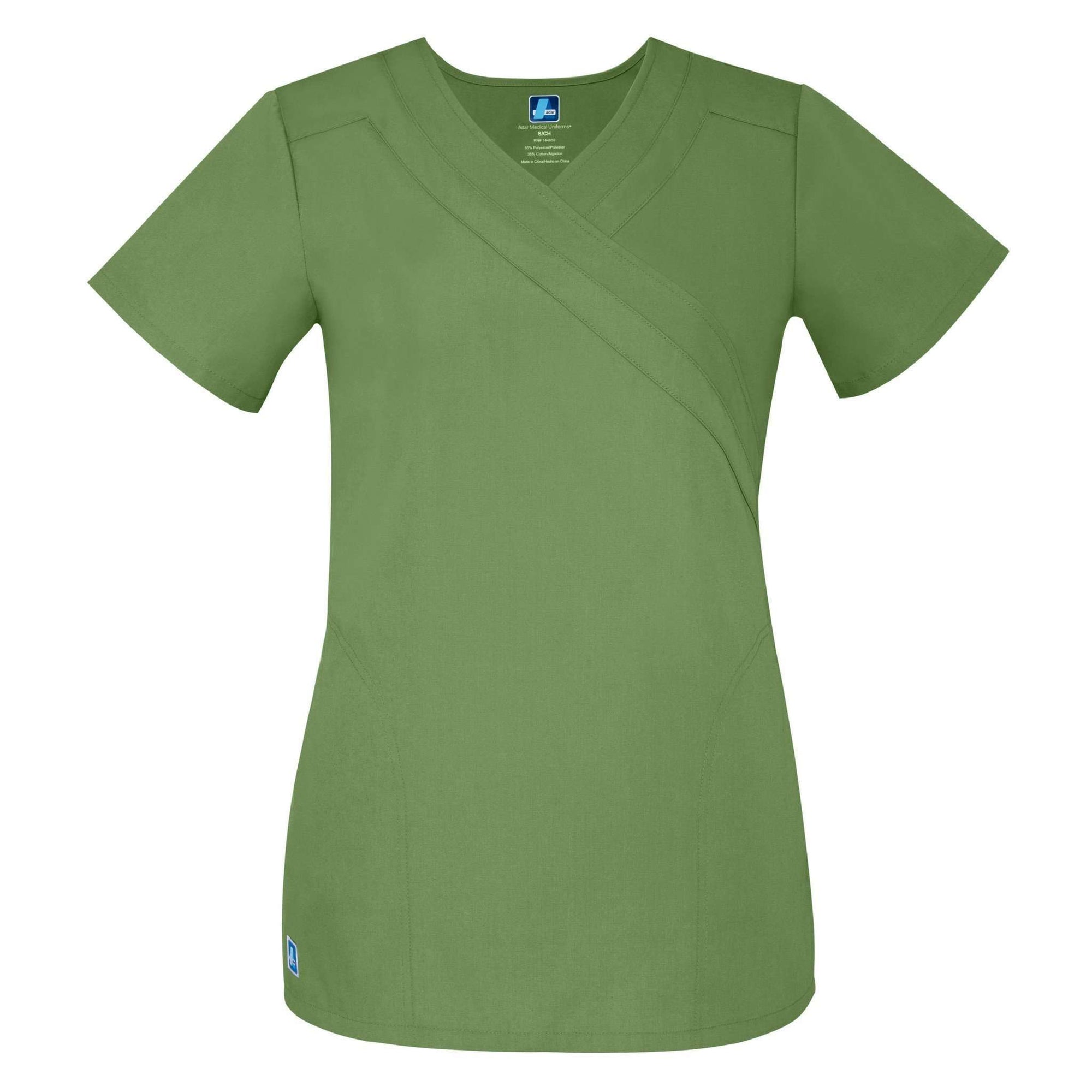  Adar - uniforms Medical Uniform Tops uniforms online Adar Universal Double Mock Wrap Top - SchoolUniforms.com