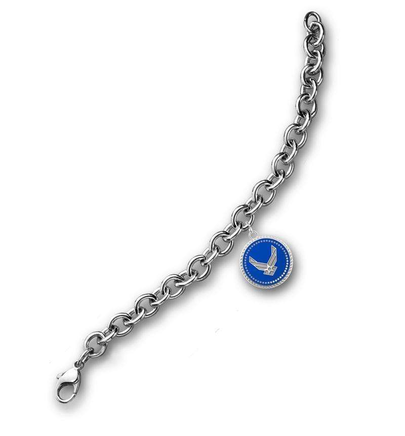  frankbeeinc - uniforms  uniforms online Air Force Presidential Series Bracelet Silver Tone (Rhodium) - SchoolUniforms.com