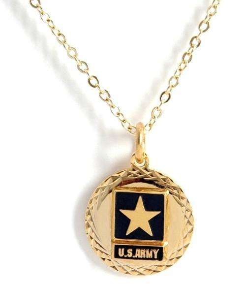  frankbeeinc - uniforms  uniforms online Army Pendant 22k Gold Plated Diamond Cut - SchoolUniforms.com