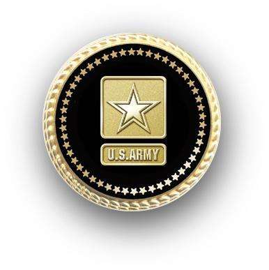  frankbeeinc - uniforms  uniforms online Army Presidential Series Lapel Pin 18k Gold Plate - SchoolUniforms.com