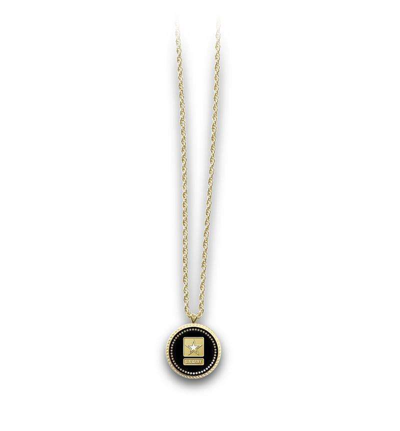  frankbeeinc - uniforms  uniforms online Army Presidential Series Necklace 18k Gold Plated - SchoolUniforms.com