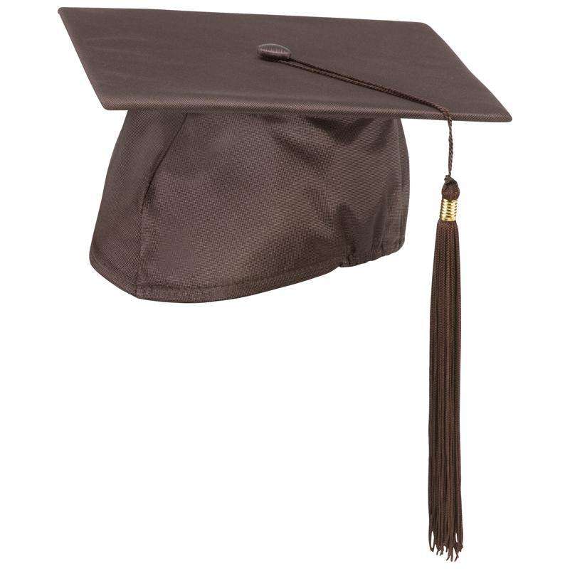  Schooluniforms.com - uniforms  uniforms online Brown Cap and Tassel Shiny Satin Finish - SchoolUniforms.com