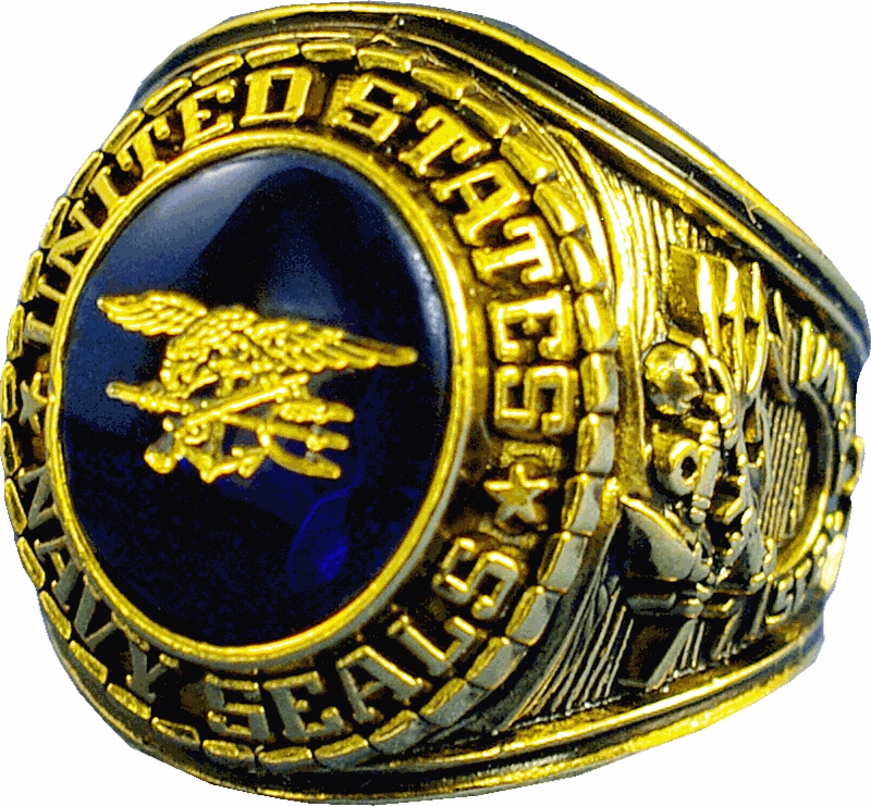  frankbeeinc - uniforms  uniforms online Navy Seals Mens Ring 18k Gold Electroplate - SchoolUniforms.com