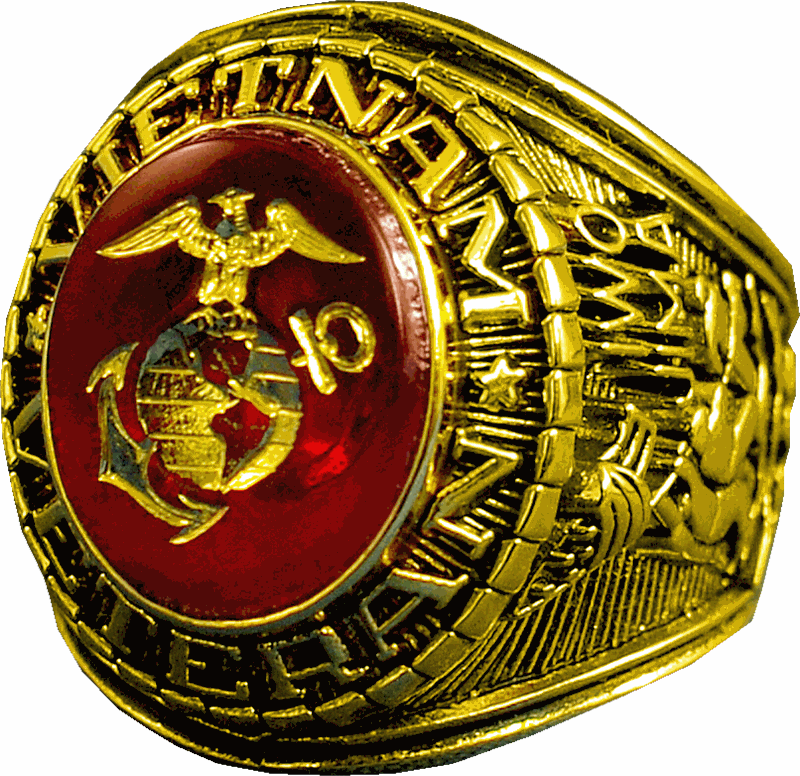  frankbeeinc - uniforms  uniforms online Marines Mens Ring 18k Gold Electroplate - SchoolUniforms.com