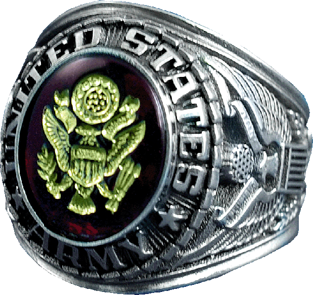  frankbeeinc - uniforms  uniforms online Army Mens Ring Sterling Silver - SchoolUniforms.com