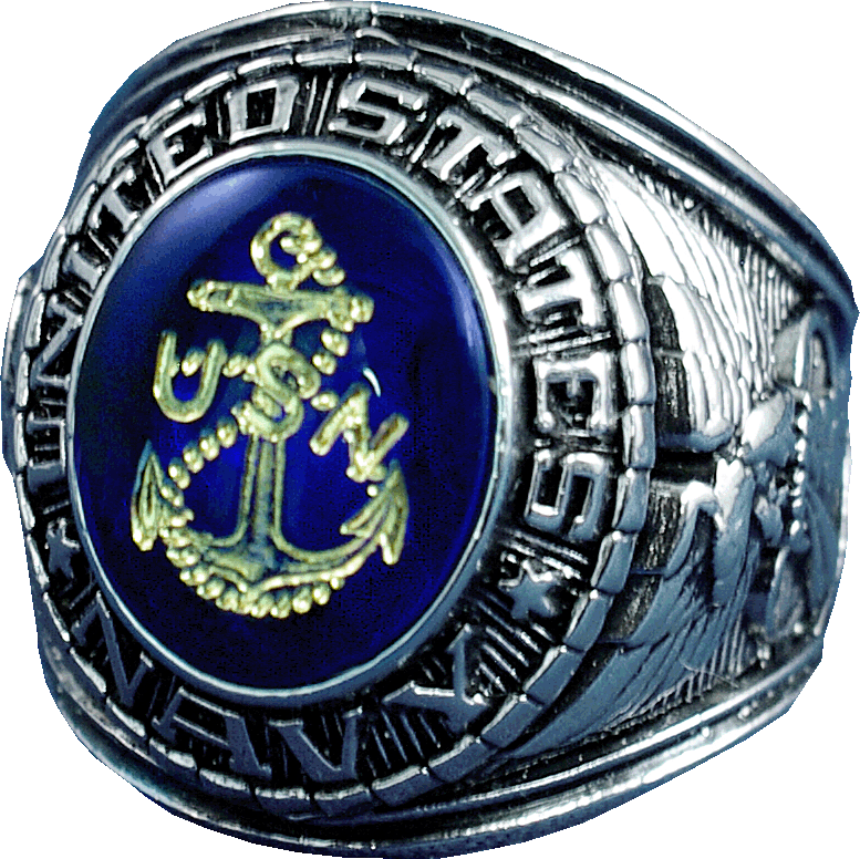  frankbeeinc - uniforms  uniforms online Navy Mens Ring Sterling Silver - SchoolUniforms.com