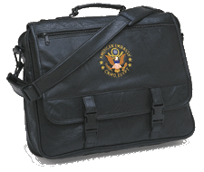  Schooluniforms.com - uniforms  uniforms online Deluxe Simulated Leather Brief Bag - SchoolUniforms.com