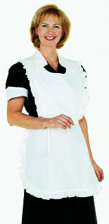  Schooluniforms.com - uniforms  uniforms online Full Apron With Rounded Neck And Ruffles - SchoolUniforms.com