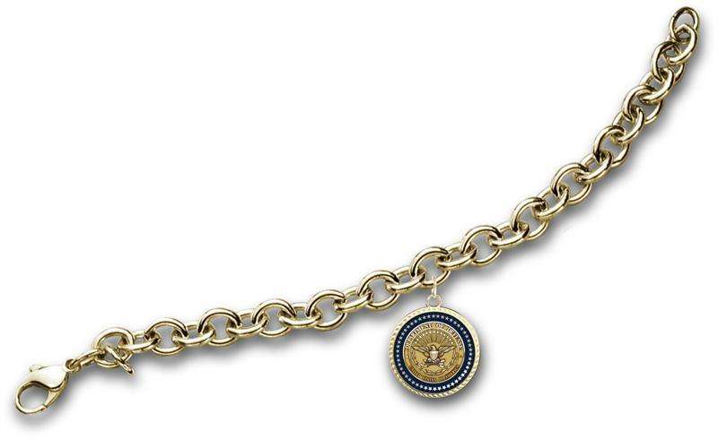  frankbeeinc - uniforms  uniforms online Department Of Defense Presidential Series Bracelet 18k Gold Plate - SchoolUniforms.com