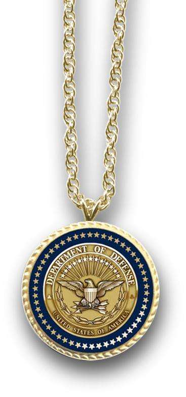  frankbeeinc - uniforms  uniforms online Department Of Defense Presidential Series Necklace 18k Gold Plated - SchoolUniforms.com