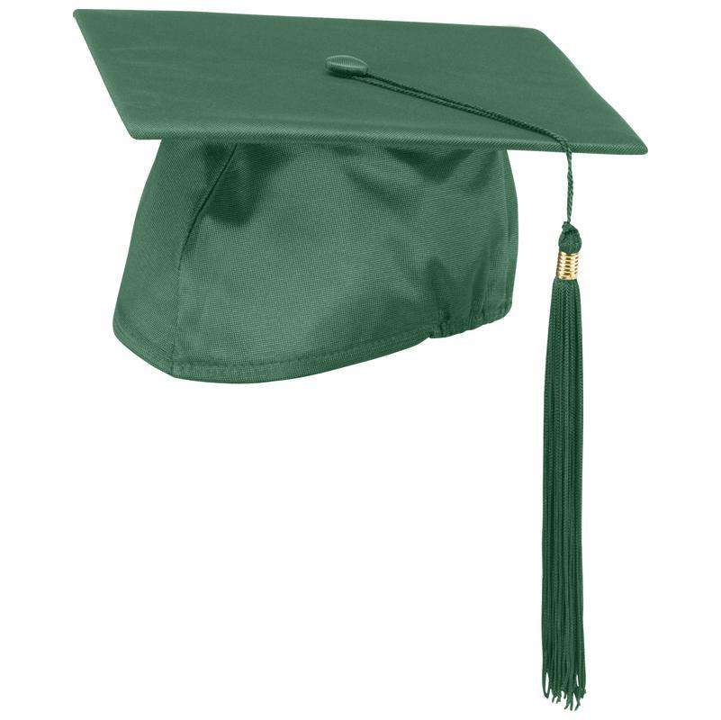  Schooluniforms.com - uniforms  uniforms online Emerald Green Cap and Tassel Shiny Satin Finish - SchoolUniforms.com