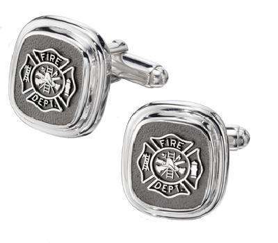  frankbeeinc - uniforms  uniforms online Fire Department Classic Sterling Cufflinks Solid Sterling Silver - SchoolUniforms.com