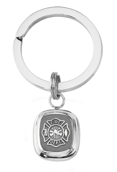  frankbeeinc - uniforms  uniforms online Fire Department Classic Sterling Key Ring Solid Sterling Silver - SchoolUniforms.com