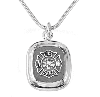  frankbeeinc - uniforms  uniforms online Fire Department Classic Sterling Pendant Solid Sterling Silver - SchoolUniforms.com