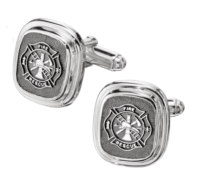  frankbeeinc - uniforms  uniforms online Fire Rescue Classic Sterling Cufflinks Solid Sterling Silver - SchoolUniforms.com