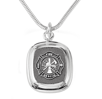  frankbeeinc - uniforms  uniforms online Fire Rescue Classic Sterling Pendant Solid Sterling Silver - SchoolUniforms.com