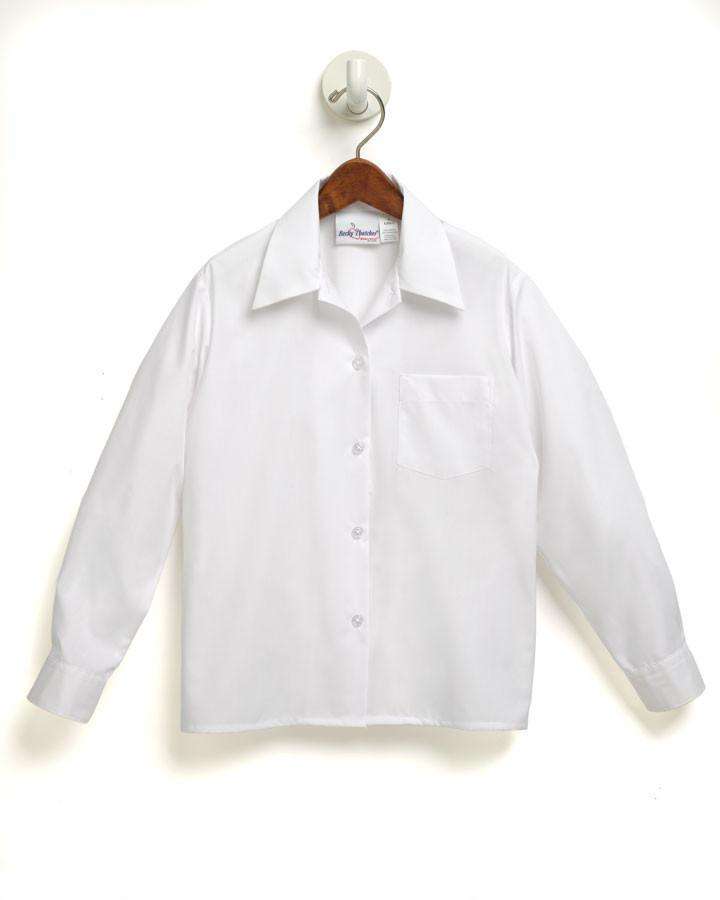  A+ - uniforms Uniform Shirts uniforms online Girls PointCollar School Uniform Blouse - SchoolUniforms.com