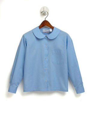  A+ - uniforms Uniform Shirts uniforms online Ladies Round "Peter Pan" Collar School Uniform Blouse - SchoolUniforms.com