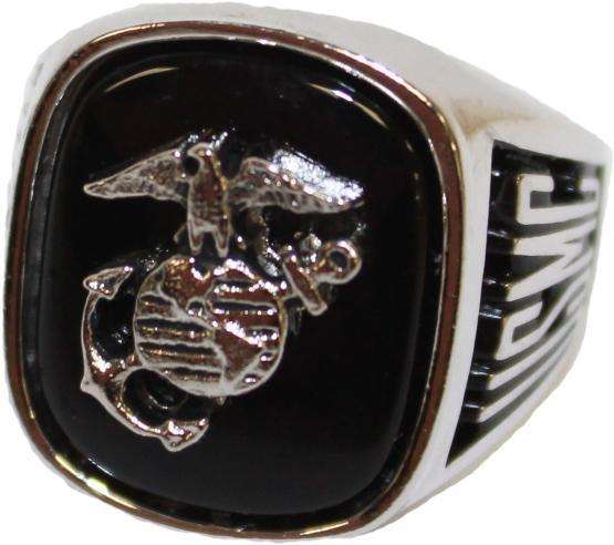  frankbeeinc - uniforms  uniforms online Marines Mens Ring Pure Rhodium Electroplate - SchoolUniforms.com