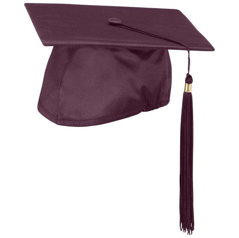  Schooluniforms.com - uniforms  uniforms online Maroon Cap and Tassel Shiny Satin Finish - SchoolUniforms.com