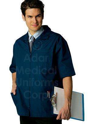  Schooluniforms.com - uniforms  uniforms online Mens Zippered Short Sleeve Jacket - SchoolUniforms.com