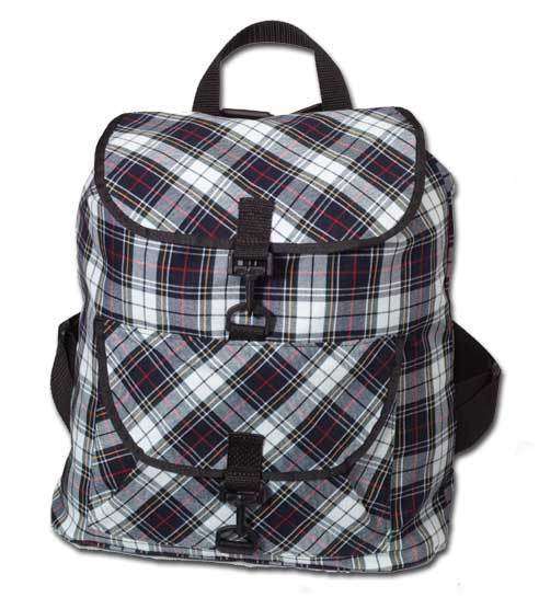 Plaid Backpack Matches School Uniform