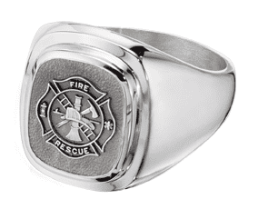  frankbeeinc - uniforms  uniforms online Professional Fire Fighter Mens Ring 18k Gold Electroplate - SchoolUniforms.com