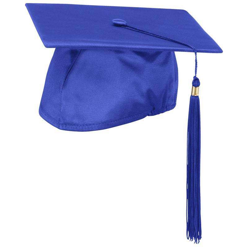  Schooluniforms.com - uniforms  uniforms online Royal Blue Cap and Tassel Shiny Satin Finish - SchoolUniforms.com